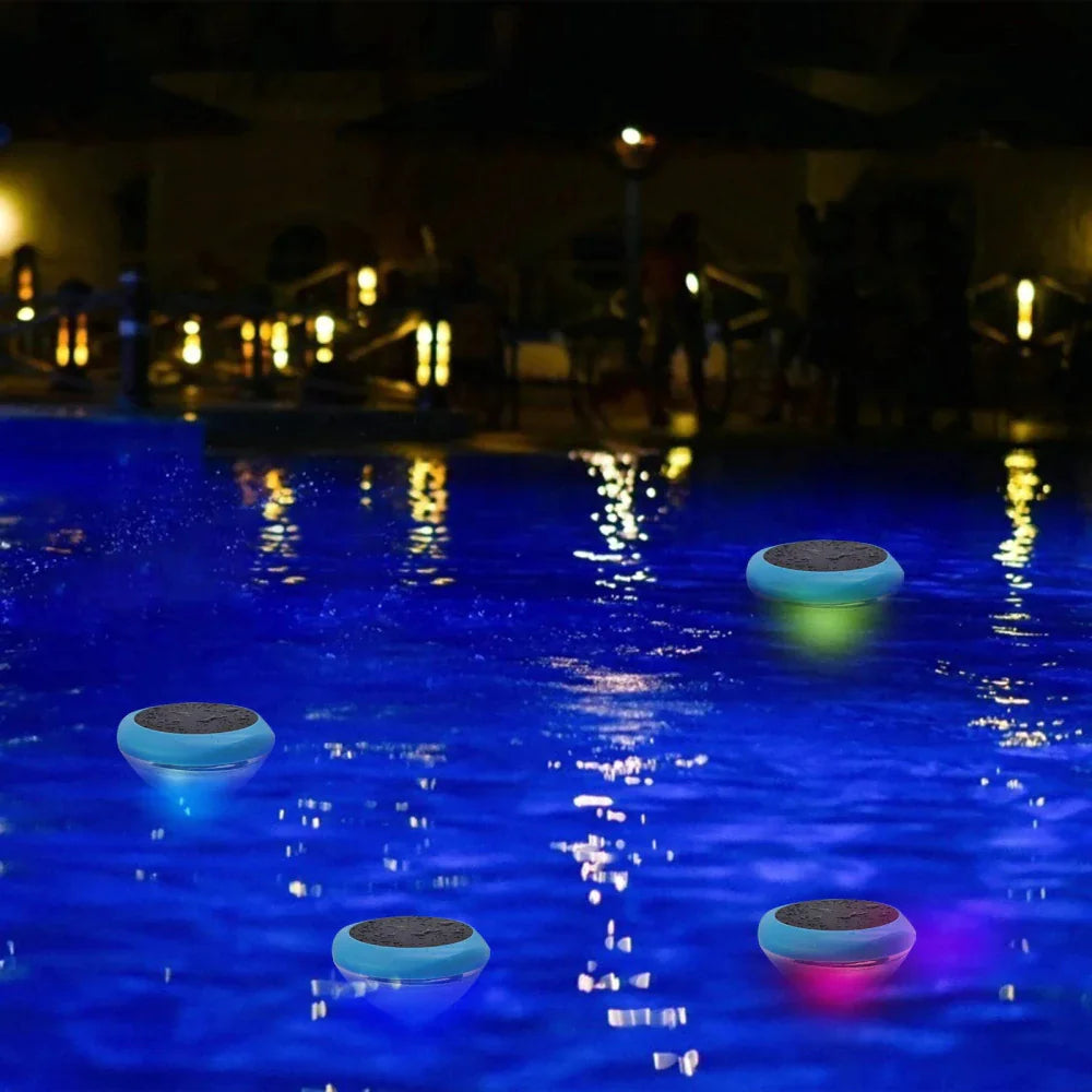 π Solar LED RGB Floating Pool Lights - Waterproof Garden Pond Lamps