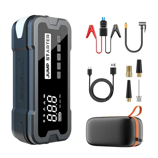 π Portable 4-in-1 Car Jump Starter & Air Pump - Emergency Power Station