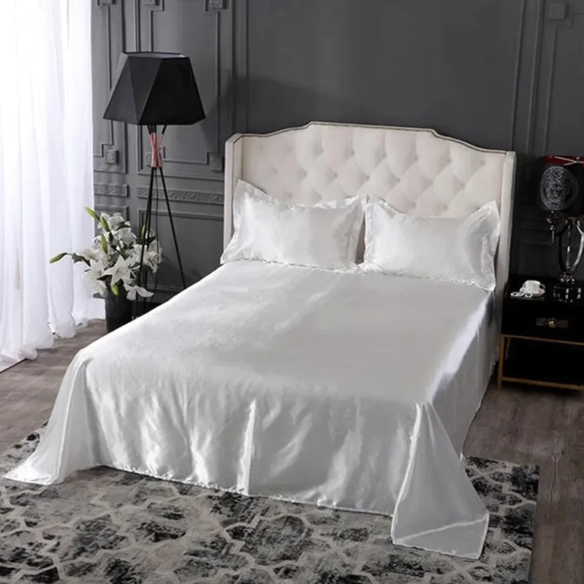 🛏️: Pure Ice Silk Bed Linen - Luxury Cooling Bedding Set