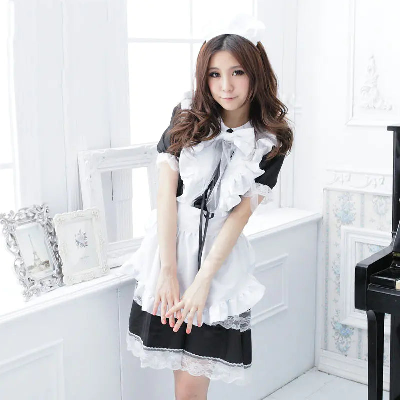 π Lolita Cosplay Maid Outfit & Cute Lingerie Set - Sweet Fantasy Costume
