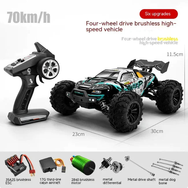 🏎️: Brushless High-Speed Off-Road RC Car - Professional Remote Control Racing Vehicle