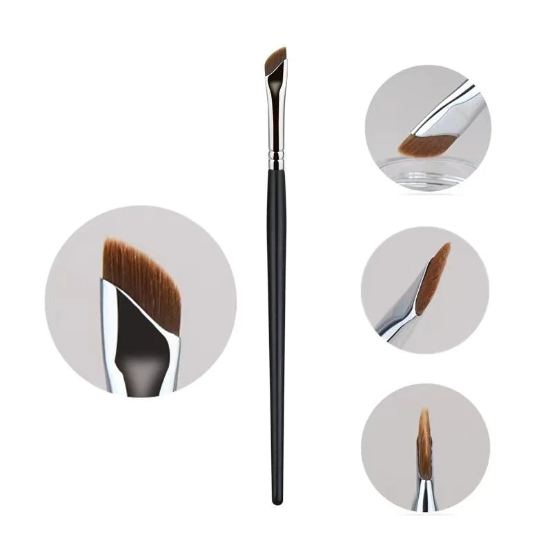 ποΈ Angled Sickle Edge Makeup Brush - Precision Professional Beauty Tool