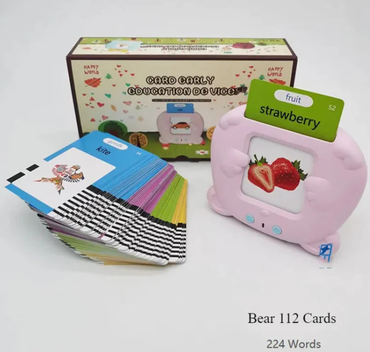 π Kids Early Learning Pronunciation Device - Interactive British Accent Flashcards