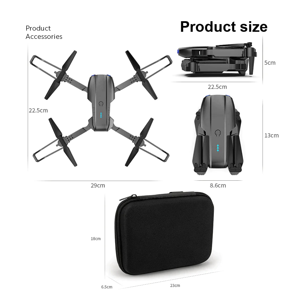 π: Drone X Pro 5G 4K GPS - Professional Dual Camera WiFi FPV Quadcopter