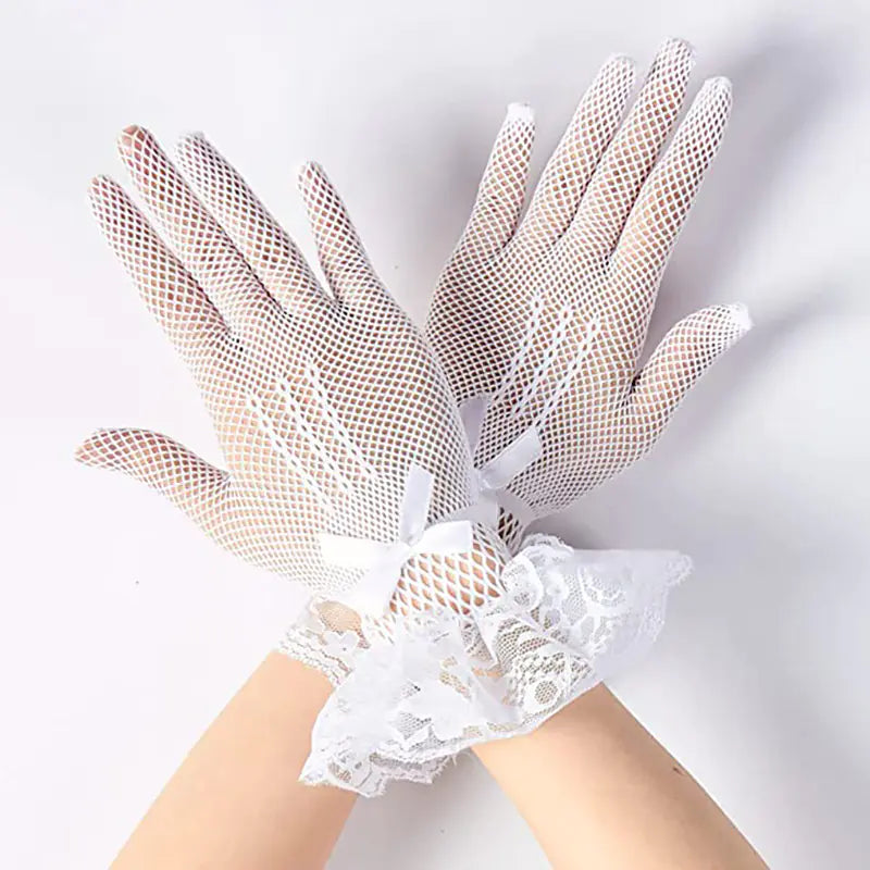 🕸️: Women's Fishnet Party Gloves - Elegant Wedding & Performance Accessories