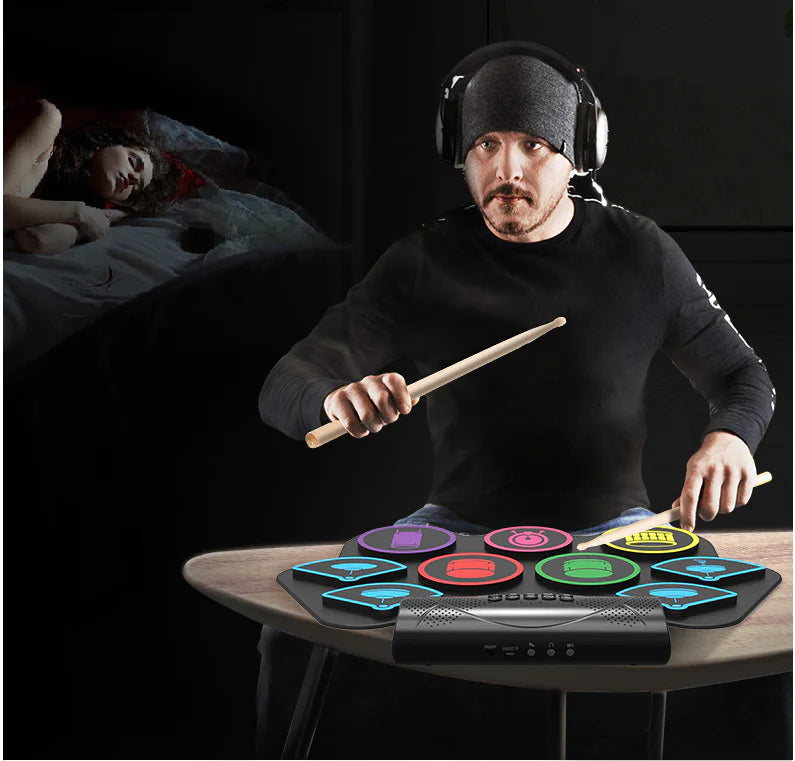 π₯ Bluetooth Electronic Drum Kit - Wireless Digital Drums with Professional Sound