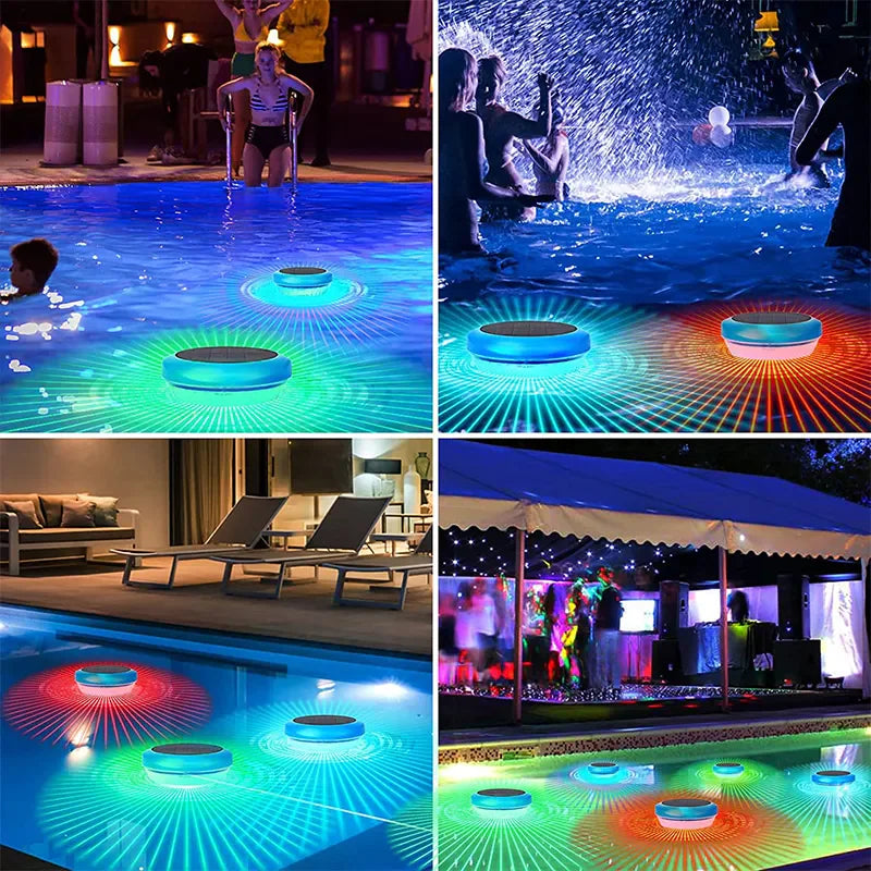 π Solar LED RGB Floating Pool Lights - Waterproof Garden Pond Lamps