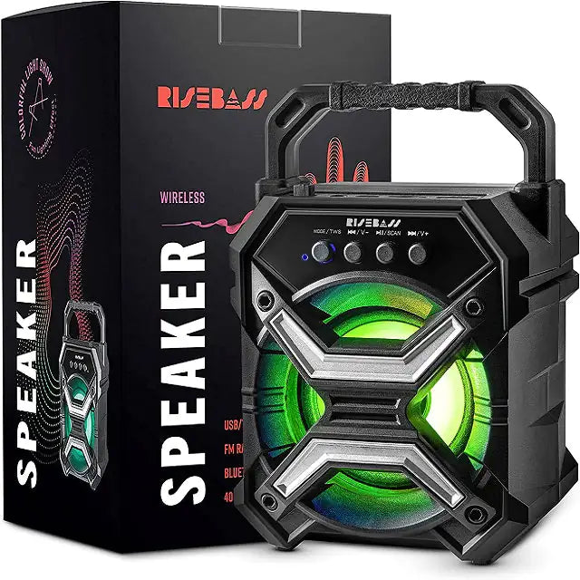 🔊 Portable Wireless Bluetooth Speaker - TWS Function with LED Flashing Lights
