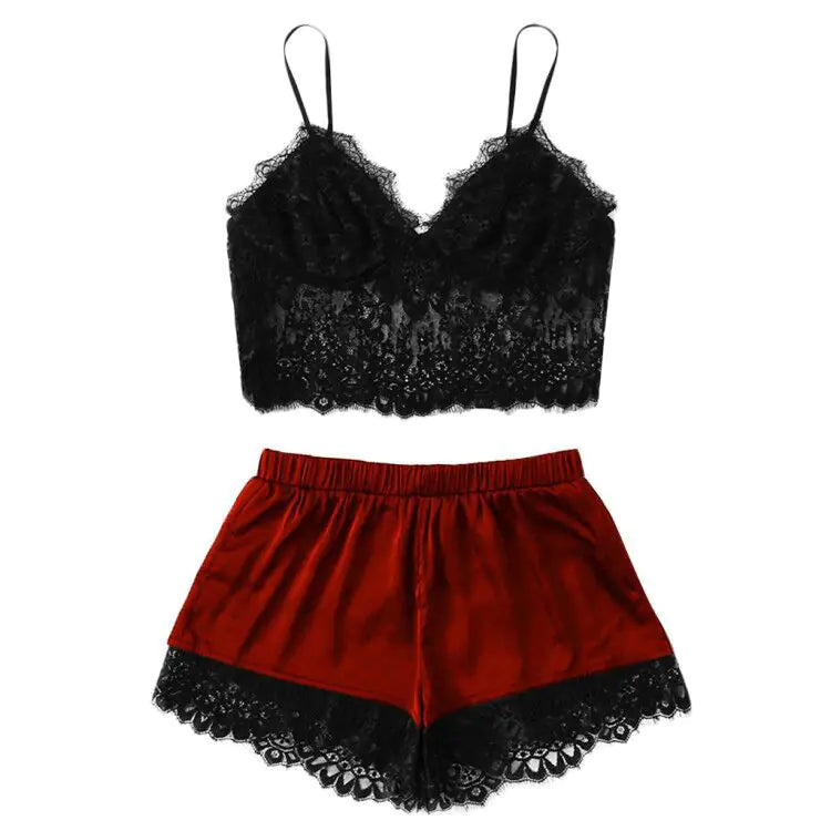 🌙: Lace Sleepwear Set - Women's Sexy Lingerie Outfit for Intimate Nights