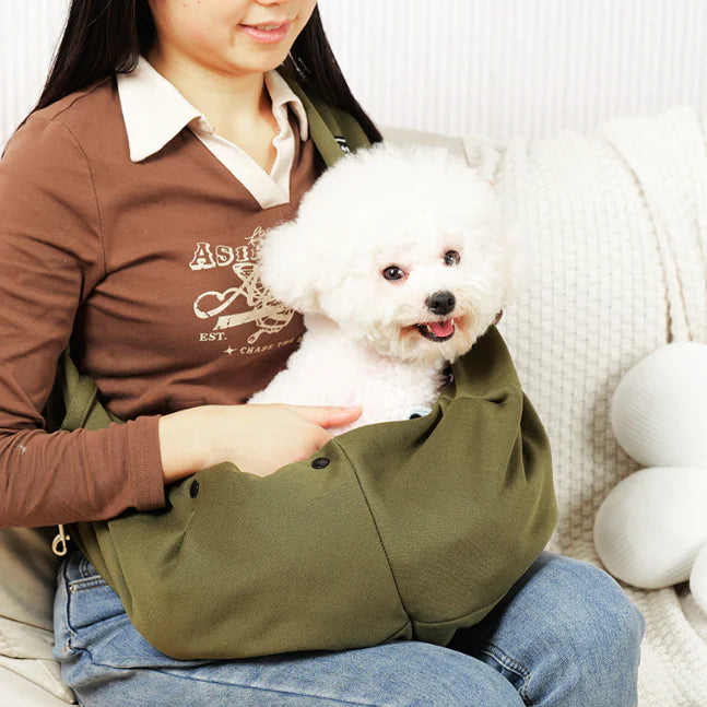 🎒: Pet Crossbody Carrier Bag - Hands-Free Travel Companion