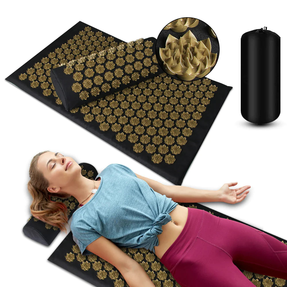 πΈ Acupressure Massage Mat and Pillow Set - Kuznetsov Applicator Therapy