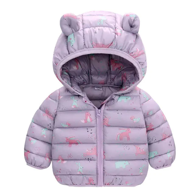 🧥: Cartoon Dinosaur Down Jacket for Kids 1-5 Years