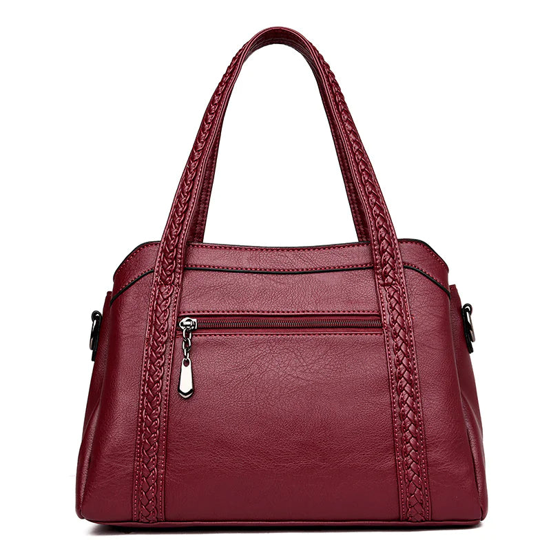 👜: Vdisi Wild Fashion Soft Leather Tote - Premium Large Capacity