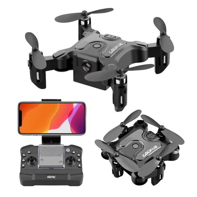 π: Mini Folding Drone - Compact Portable Quadcopter for Beginners