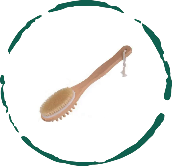 π§΄ Bath & Body Massage Brush - Natural Boar Bristle Wooden Spa Tool