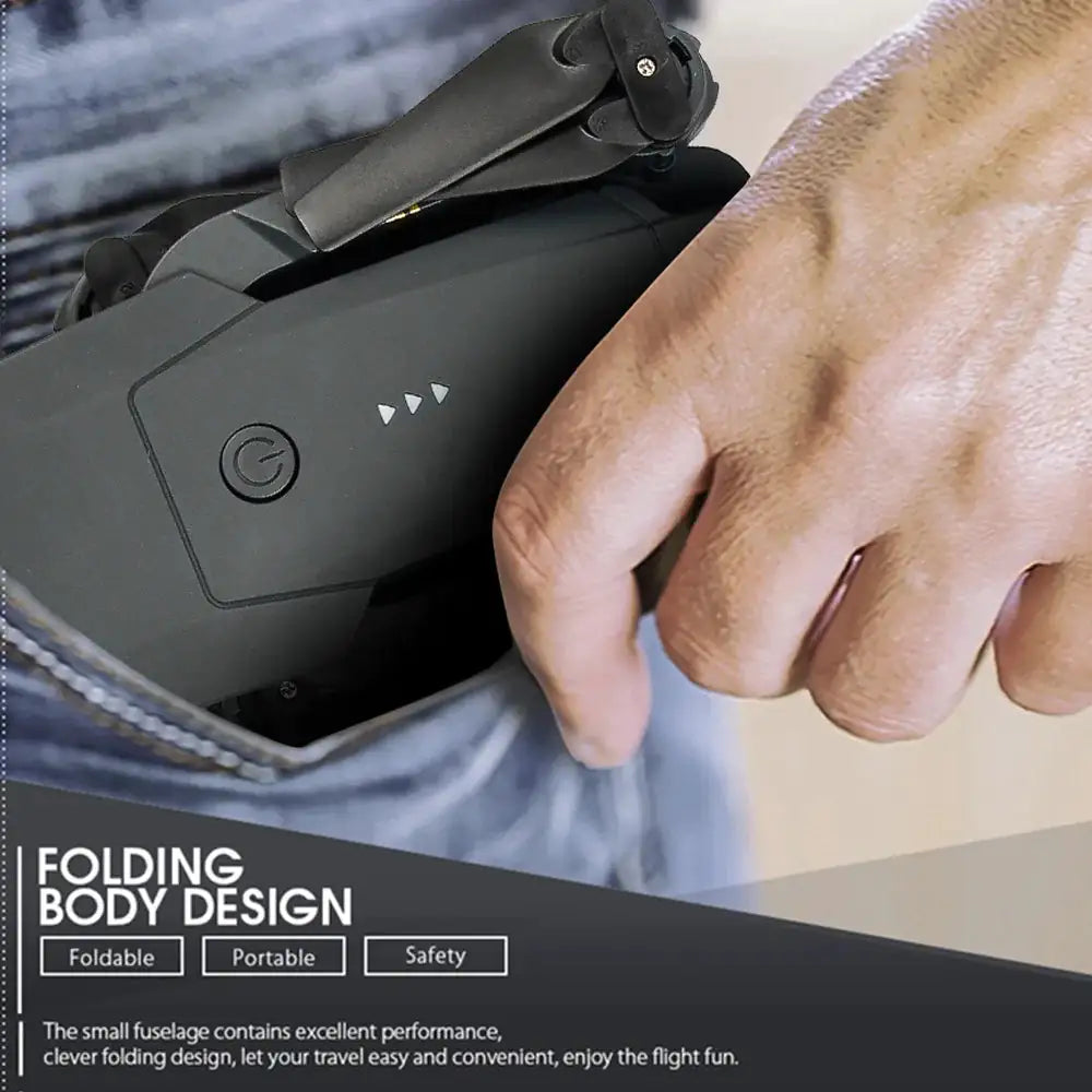 π: 4K HD Dual Camera Drone - WiFi FPV Foldable Quadcopter with Wide Angle