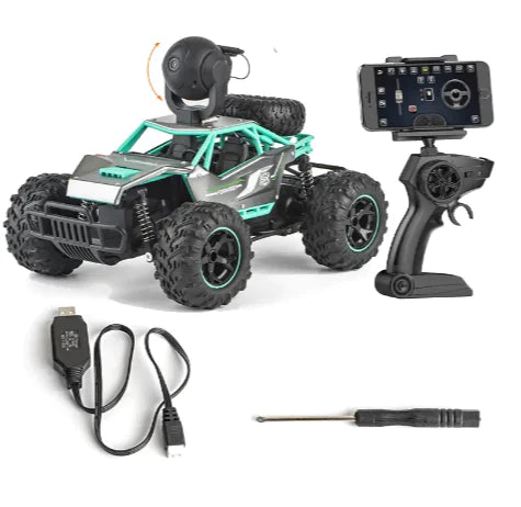 π: Off-Road Remote Control Car with HD Camera - Real-Time Video Streaming RC Vehicle