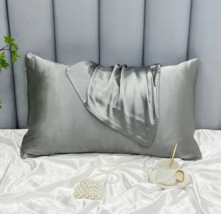 ❄️: Cooling Ice Silk Double-Sided Pillowcase - Temperature Regulating