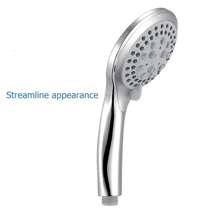🚿 High Pressure Shower Head - 5 Settings Handheld Spray with 5ft Hose