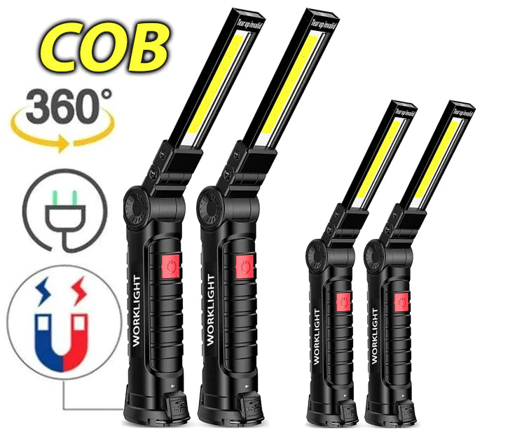 π¦ Rechargeable LED COB Work Light - Magnetic Base Mechanic Flashlight