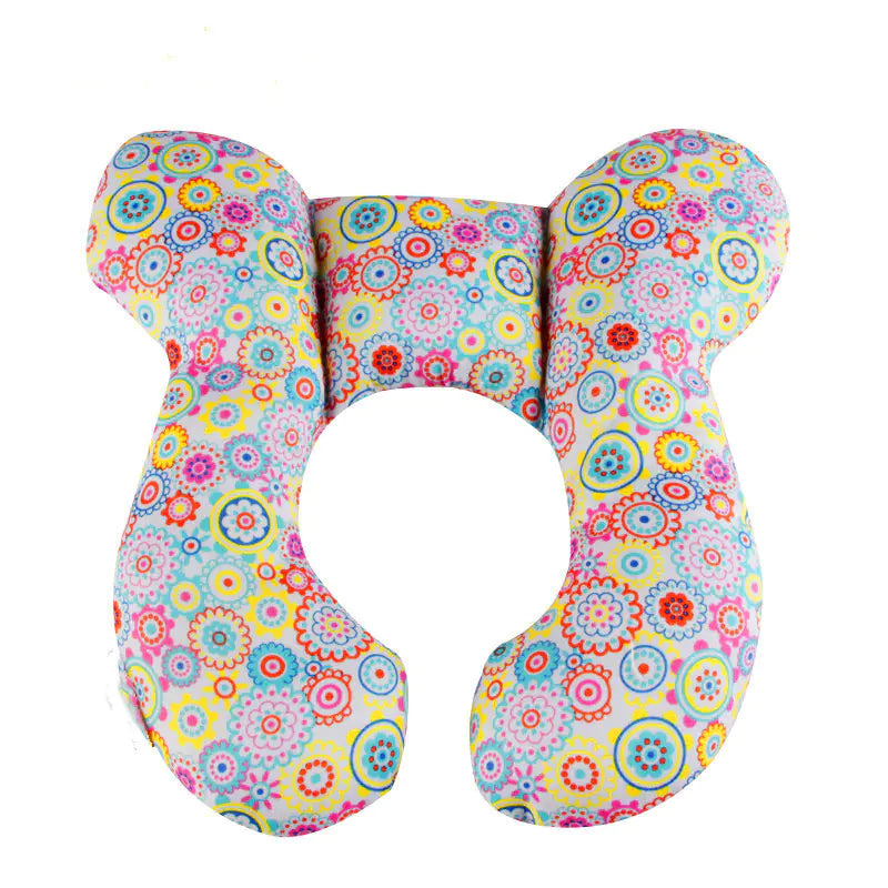 🍼 Cartoon Baby U-Shape Neck Pillow - Soft Travel Support with Adorable Designs