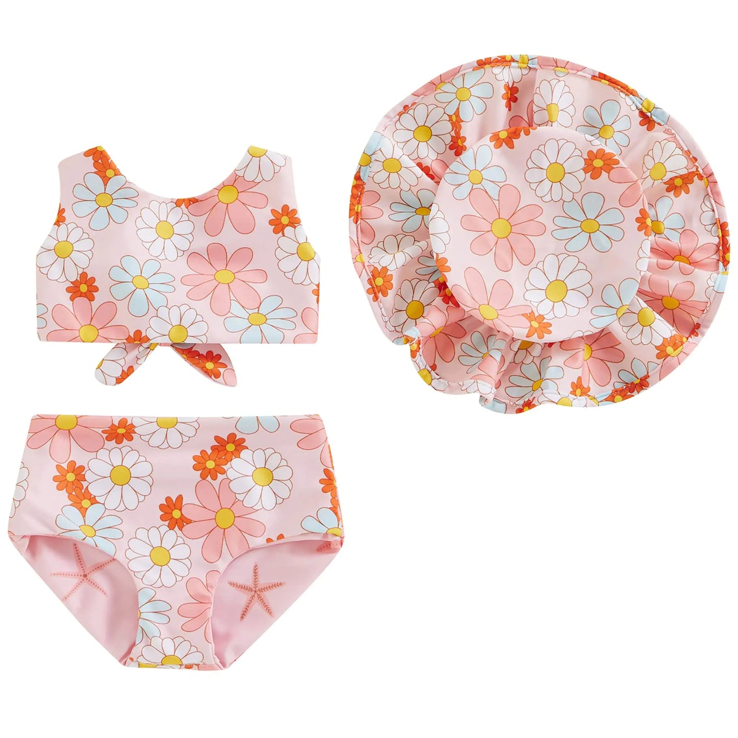π: Mubineo Toddler Baby Girl Cute 2PCS Bathing Suit - Bowknot Bikini Swimwear Set