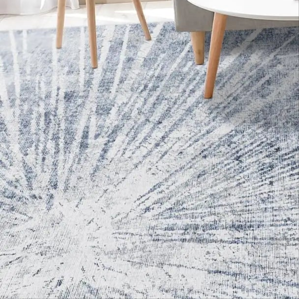 π : Premium 8x10 Modern Abstract Area Rug - Machine Washable Soft Non-Slip