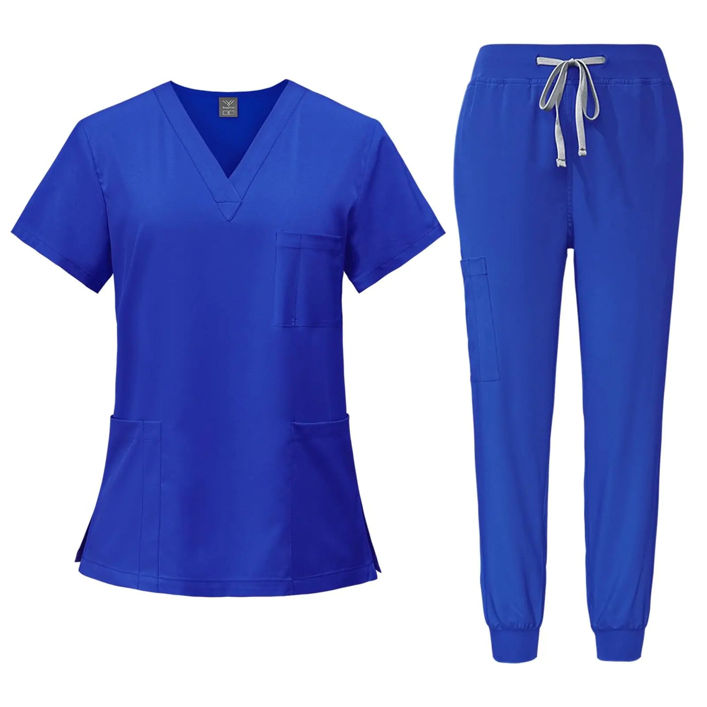 🩺 Royal Blue Medical Scrubs Set M - Complete Nurse Uniform
