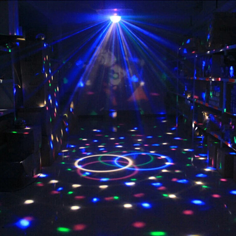 ๐บ: Disco Party Lights Strobe LED DJ Ball - Sound Activated Dance Lamp