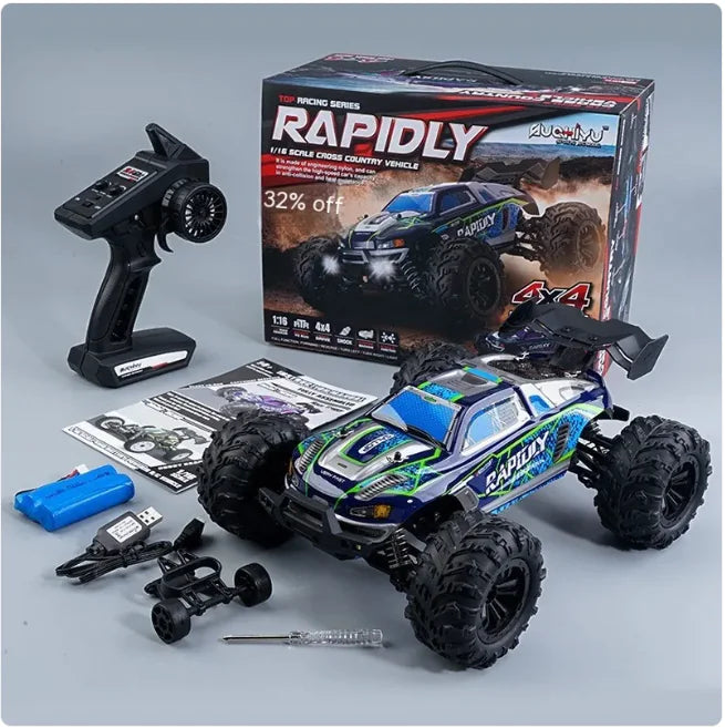 🏎️: Brushless High-Speed Off-Road RC Car - Professional Remote Control Racing Vehicle
