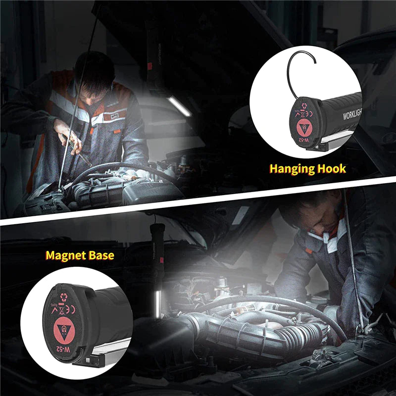 π¦ Rechargeable LED COB Work Light - Magnetic Base Mechanic Flashlight