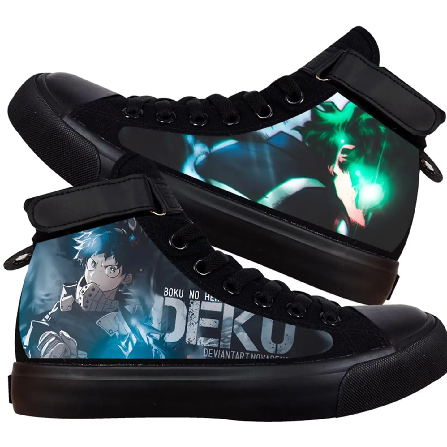 👟: My Hero Academia High-Top Sneakers - Deku & Bakugou Anime Cosplay Shoes