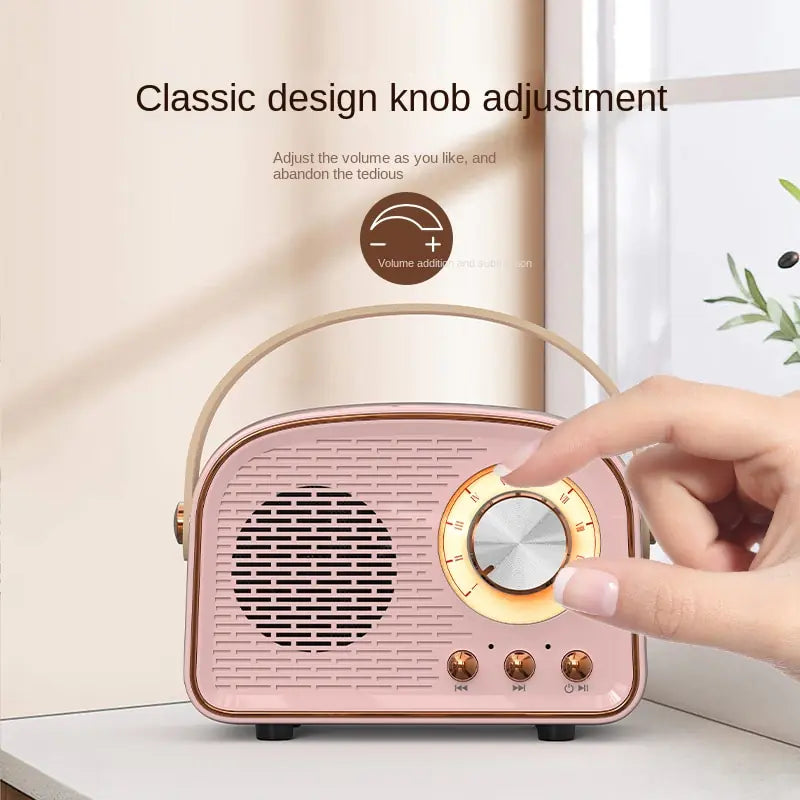 π» Retro Mini Bluetooth Speaker - Vintage Style with Modern Wireless Technology