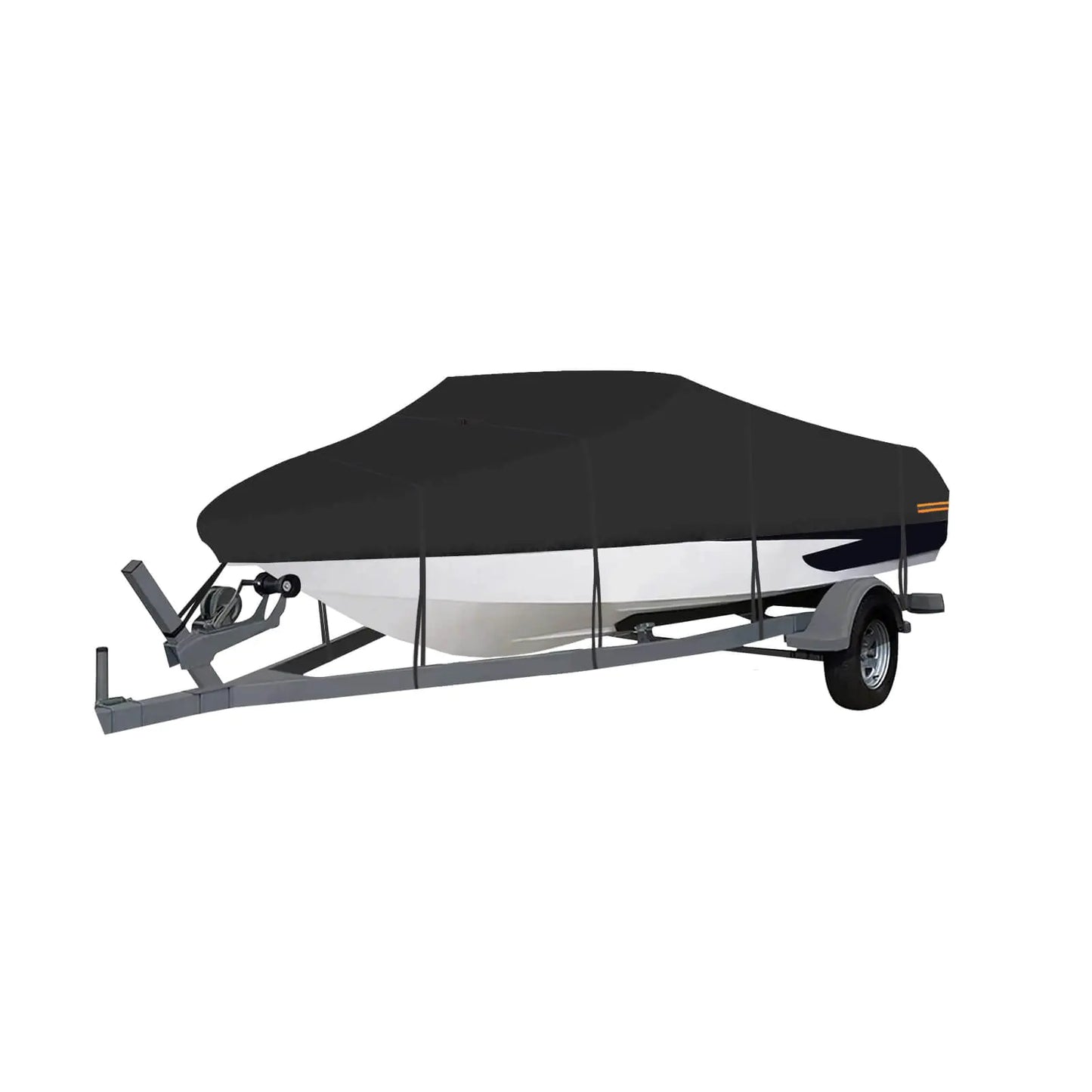 β΅ OutdoorLines Waterproof Boat Cover 12-14ft - Heavy Duty UV Resistant Trailerable Protection