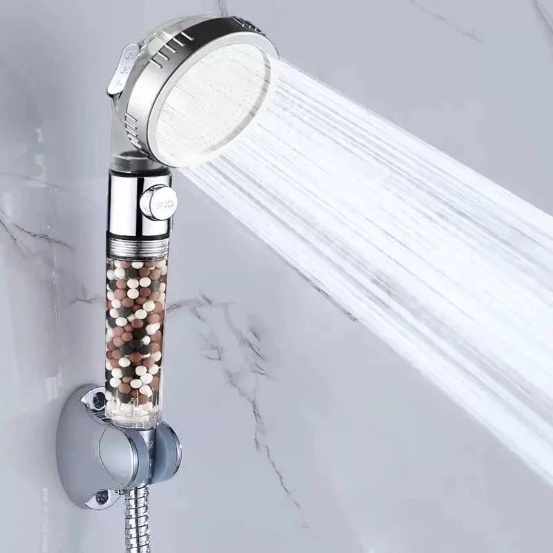 🚿 High-Pressure Negative Ion Shower Head - Wellness Water Technology