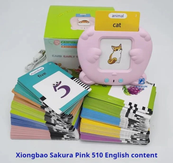 π Kids Early Learning Pronunciation Device - Interactive British Accent Flashcards
