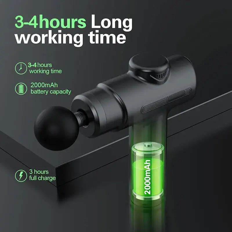 π₯ Deep Tissue Massage Gun - Powerful Percussion Therapy Device