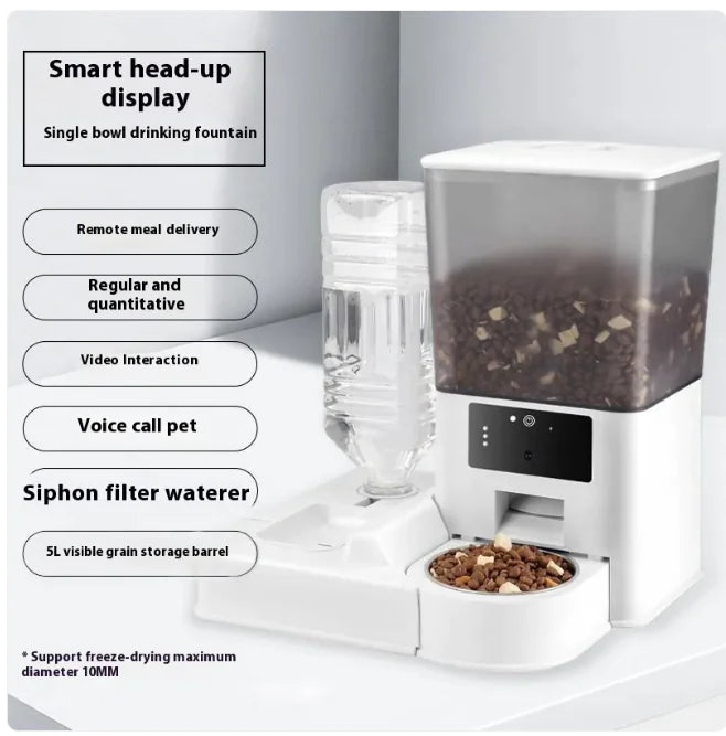 📹: Smart Dual-Bowl Video Feeder with Timed Portions - High-Tech Pet Care
