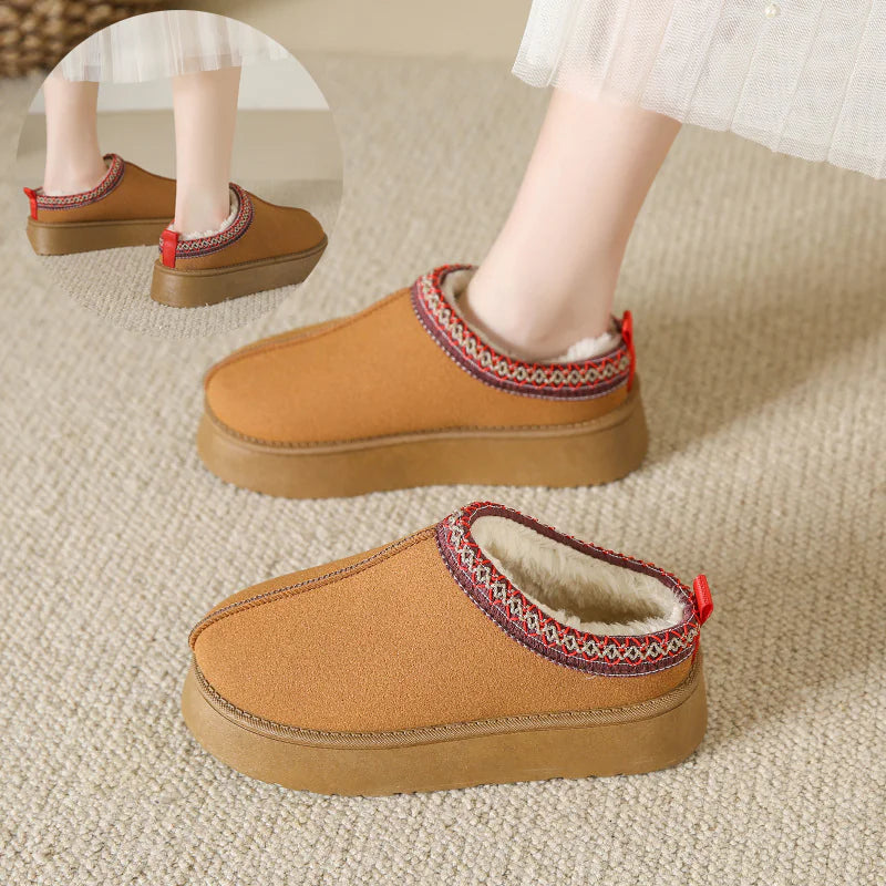 🥿: WinterGlow Women's Slippers - Cozy Plush Winter Comfort Footwear
