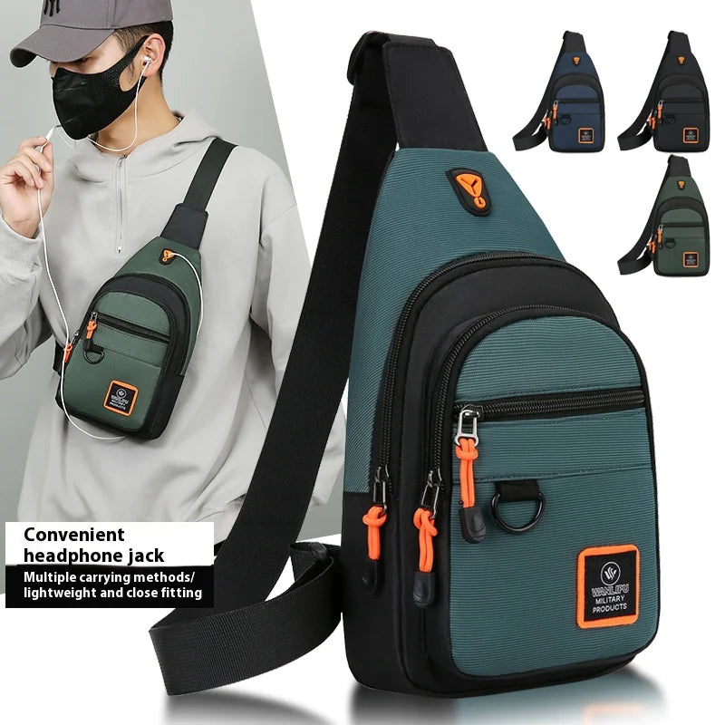 π: Men's Multi-Layer Crossbody Bag - Business Tactical Chest Pack