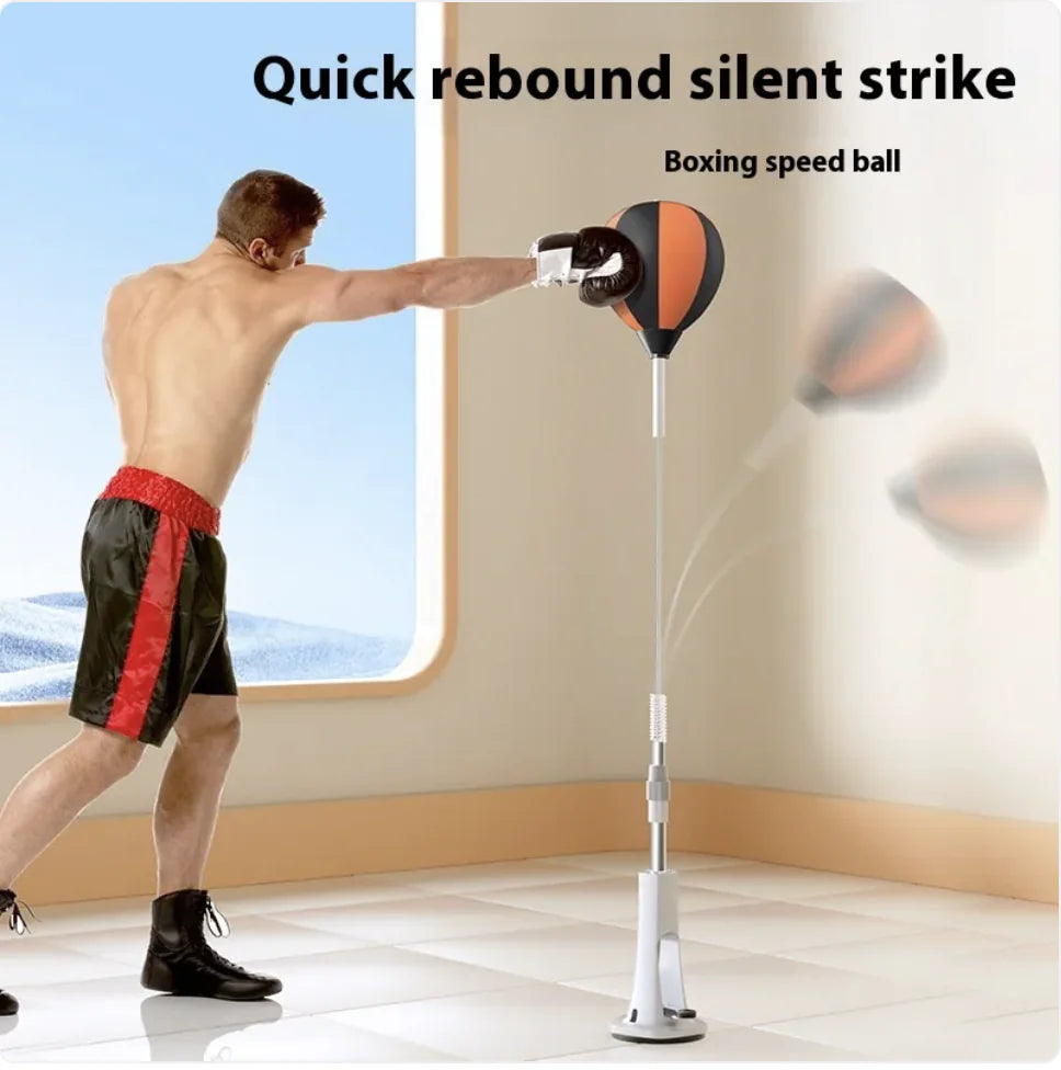 π₯: Vertical Speed Ball Boxing Target - Complete Training Kit with Gloves & Bandages