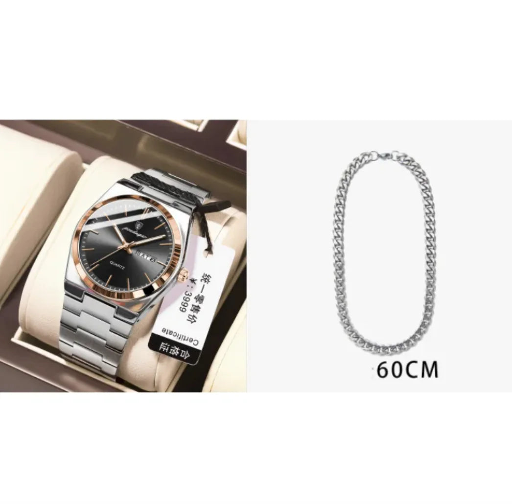 ⌚: Ultra-Thin Waterproof Men's Quartz Watch - 5mm Slim Profile 50M Resistant