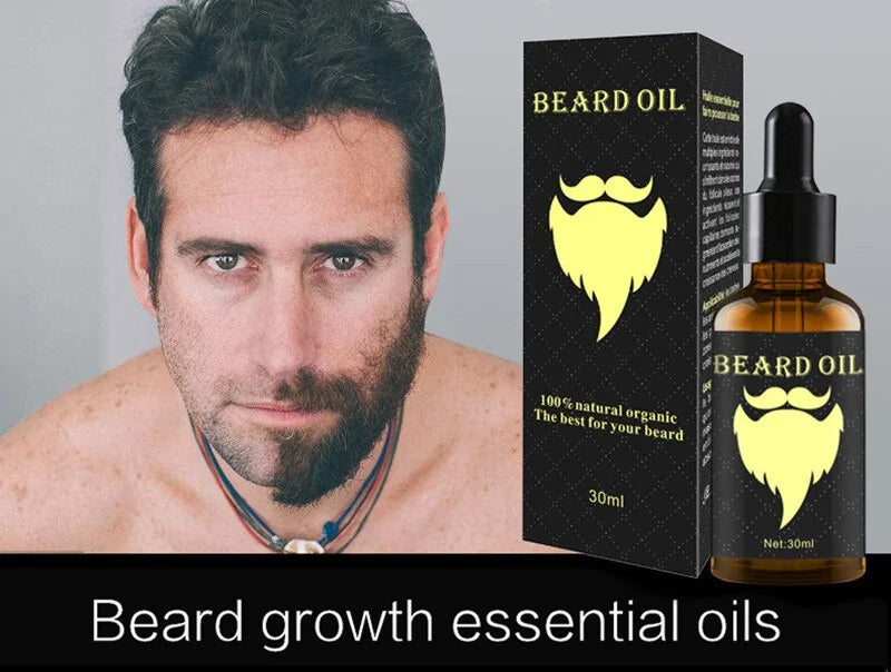 π§ Beard Hair Essential Oil - Premium Nourishing Treatment
