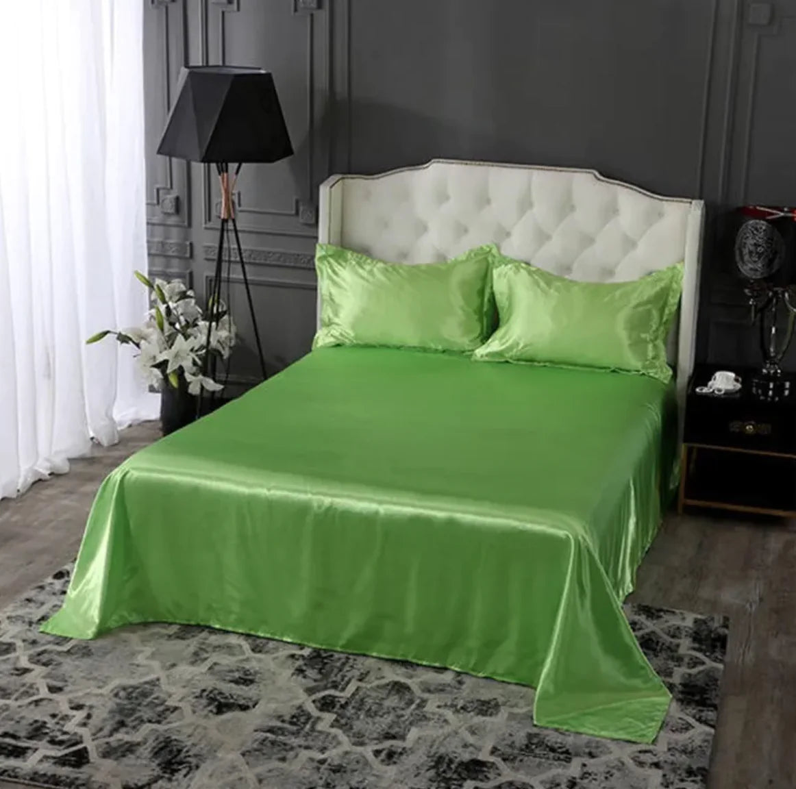 🛏️: Pure Ice Silk Bed Linen - Luxury Cooling Bedding Set