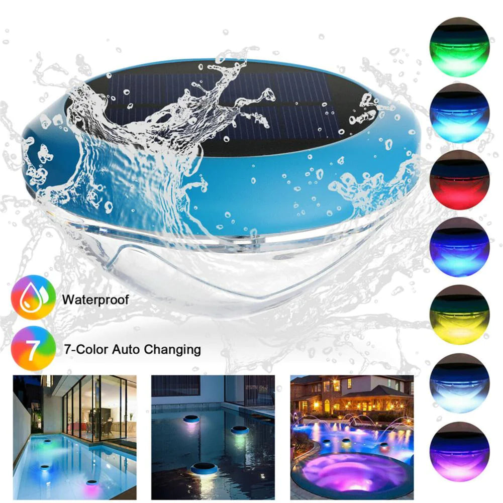 π Solar LED RGB Floating Pool Lights - Waterproof Garden Pond Lamps