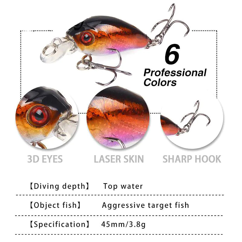 π£ Artificial Hard Bait - Durable Fishing Lures