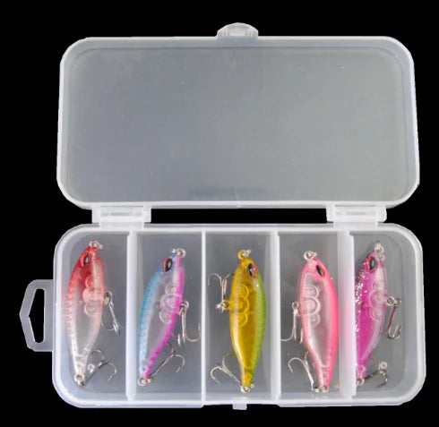 π£ 5pcs Artificial Fishing Bait Set - Complete Lure Collection