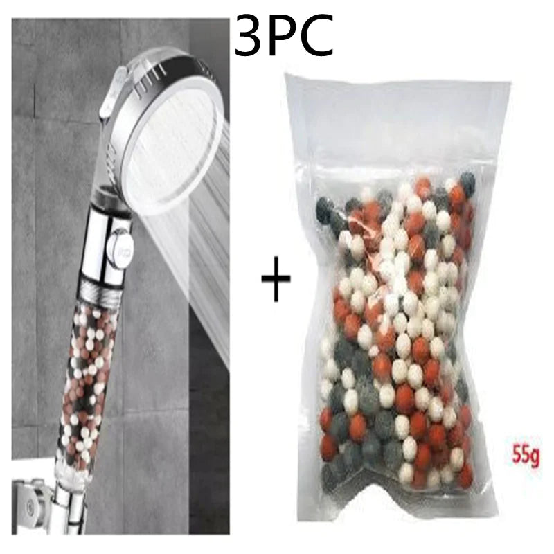 🚿 High-Pressure Negative Ion Shower Head - Wellness Water Technology