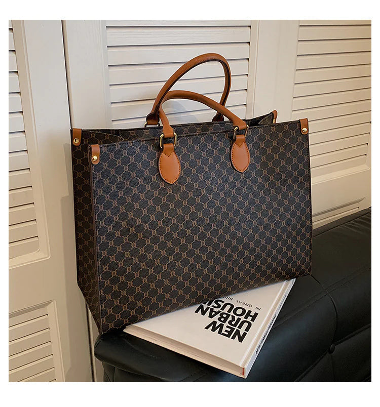 π: Shoulder Tote Bag For Women - Retro European American Style