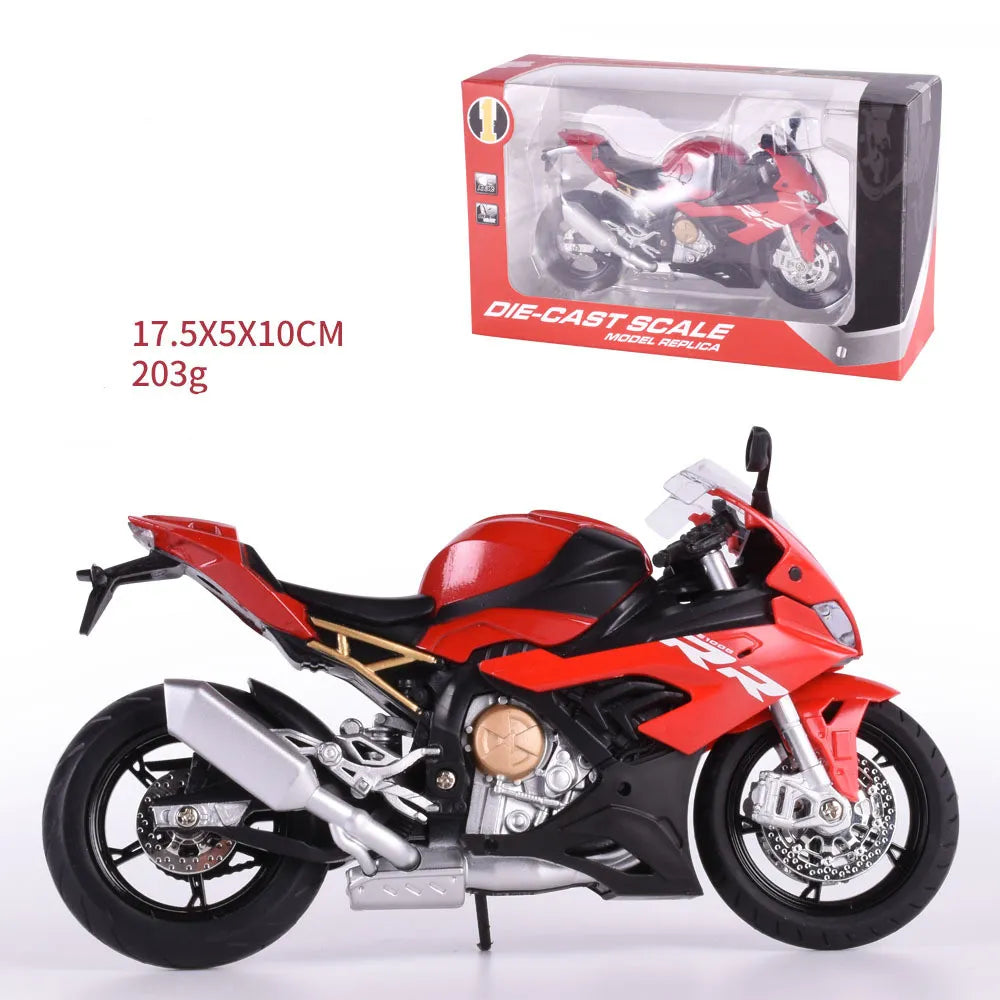 ποΈ: Realistic Alloy Motorcycle Toy - Premium Die-Cast Children's Collectible